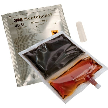 3M™ Scotchcast™ 40 str A 100 gram Polyuretan 2 komponent støbemasse semifleksibel sort - 1