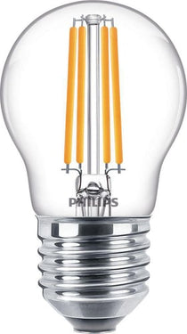 Philips CorePro LED Krone 6,5W (60W) P45 E27 827 Klar Glas - 1
