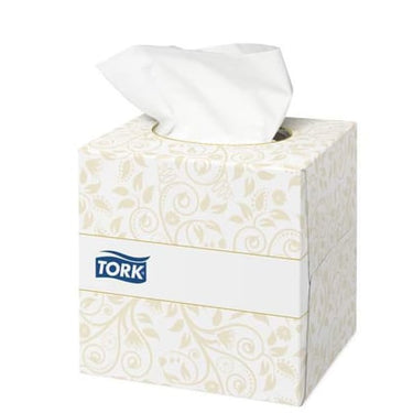 Tork F1 Ansigtsservietter Extra Soft cube hvid 30 pk a 100 servietter - 1