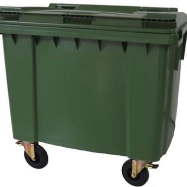 Industribeholder 660 L med hjul grøn - 1