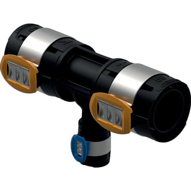 Geberit FlowFit tee 63 x 32 x 63 mm sort PPSU - 1