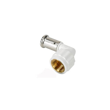 Henco pres vinkel 90° PVDF 20 mm x  1/2" pres/indvendig gevind - 1