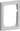 FUGA ramme Softline 63 1,5 modul lysegrå - 1