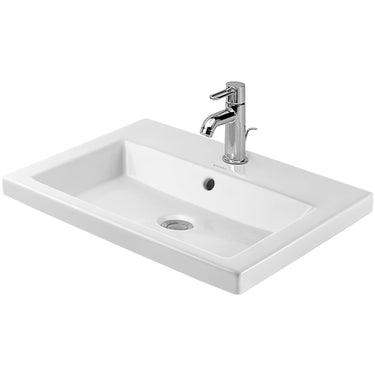 Duravit 2nd Floor håndvask t/indbyg hvid 600mm - 1