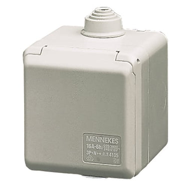 CEE stikdåse udvendig  3 polet 16A 230V IP44 4102 - 1