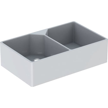 Geberit Publica skyllekar dobb 900x560x250mm m/overl hvid porcelæn - 1