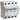 Kombiafbryder 10A 3P+N C 300mA 4M 6KA (PFI type A) - 1