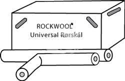 Rørskål universal med tape 28X40/ 1 m PK/ 12 m - 1