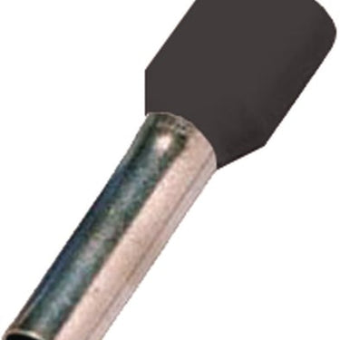 Isoleret terminalrør sort 1,5mm² L=8mm - 1