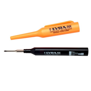 Dybhulspen sort Lyra Ink 15,5 cm inkl. hætte - 1