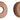 Damixa rosetter 3/4" Ø75 mm børstet kobber - 1