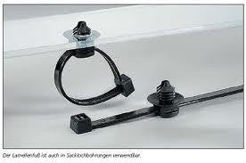 Kabelbinder T30RFT med fod sort - 1