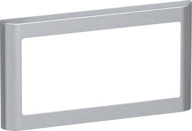 LK FUGA SOFT designramme for 2-modul indsats vandret stålmetallic - 1