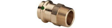 Sanpress overgang 54 x 1 1/2" muffe/nippel rødgods - 1