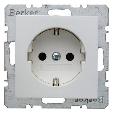 Stikkontakt S/B hvid - 1