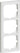 FUGA ramme Softline 63 3 modul hvid - 1