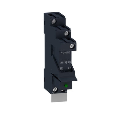 Zelio RSB stikbensrelæ i sokkel med varistor og skilt 1 C/O kontakt på 12A og 230 VAC forsyning - 1