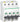 Acti9 iC60N 4P 2A dobbelt terminal C-karakteristik 6/10kA 400V bredde 72mm - 1