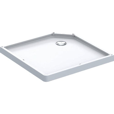 Ifö Showerama brusekar t/brusekabine 900 x 900 mm hvid stenharpiks - 1