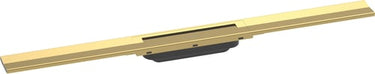 hansgrohe RainDrain Flex kappesæt til flise bruseafløb 800 mm fri mont./kan afkortes poleret guld-optik PVD - 1