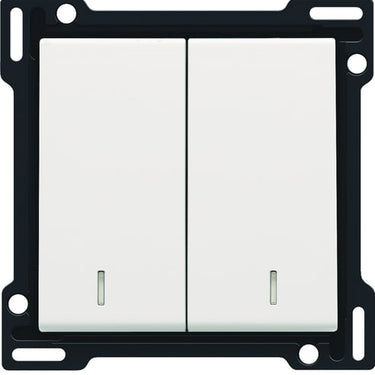 Tangent dobbelt med linse white coated - 1