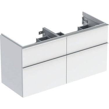 Geberit Icon vaskeskab 1184 x 476 x 615 mm 4 skuffer hvid højkomprimeret trelags-spånplade lakeret blankpoleret - 1