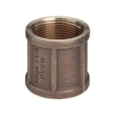Viega muffe  1/4" rødgods - 1