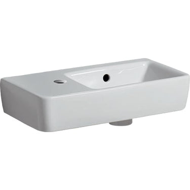 Geberit Renova Compact håndvask t/møbel 500 x 250 x 150 mm hvid porcelæn - 1