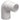Purus vinkel 90° 32 mm hvid PP/TPE med spidsende - 1