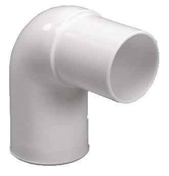 Purus vinkel 90° 32 mm hvid PP/TPE med spidsende - 1