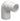 Purus vinkel 90° 32 mm hvid PP/TPE med spidsende - 1