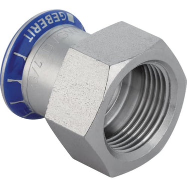 Geberit Mapress overgangsmuffe 15mm x 3/8" muffe/muffe st rf syrefastast - 1