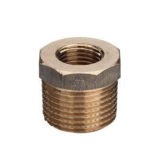 Viega nippelmuffe 1" x  1/2" rødgods - 1