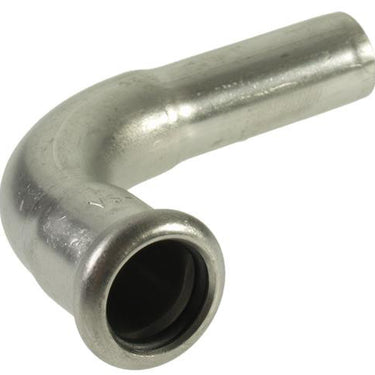 VSH bøjning 90° muffe/nippel 76,1 mm syrefast - 1
