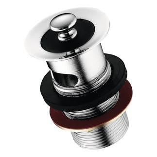 Bundventil 1 1/4" med prop krom - 1