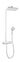 hansgrohe Raindance Select E 360 1jet showerpipe med term krom - 5