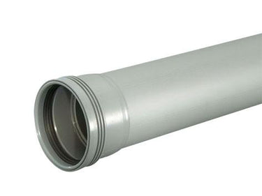 Wafix PP afløbsrør med muffe 50 x 1500 mm grå - 1