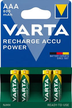 Varta batteri GENOPLADELIG AAA 800mAh 4-PAK - 1