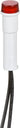 Drejeafbryder IP44-55 indsats glimlampe 230 V rød - 1