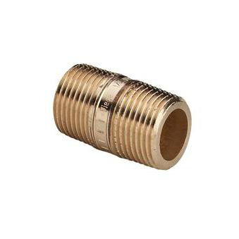 Viega  nippelrør  1/2" x 40 mm rødgods - 1