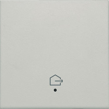 Tangent med LED med "forlad hjem" symbol light grey - 1