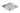 Geberit rist kvadrat design 80 x 80 mm - 1