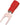 Gaffelkabelsko isoleret rød 0,5-1mm² M4 DIN46237 - 1
