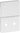 LK FUGA tangent med LED lampe for stikkontakt uden jord med afbryder 1,5 modul hvid - 1