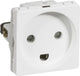 LK FUGA stikkontakt 2-polet + DK jord 1 modul hvid - 1