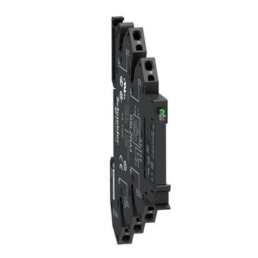 Komplet 6,2mm stikbensrelæ med fjederklemmer 1C/O 6A AgSnO2 kontaktsæt 24VAC/DC forsyning - 1
