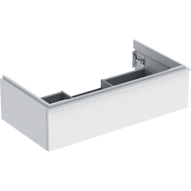 Geberit Icon vaskeskab 888 x 476 x 247 mm 1 skuffe hvid højkomprimeret trelags-spånplade mat lakeret - 1