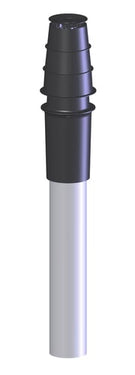 Metalbestos ConneXt aftrækstop 60/100 x 1151 mm sort - 1