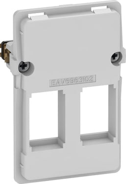 LK FUGA Dataudtag for 2x Keystone RJ45 (large) 1,5 modul indsats - 1