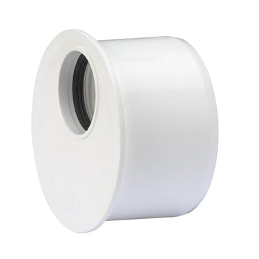Wafix PP reduktion kort Ø110 x Ø50 mm hvid - 1